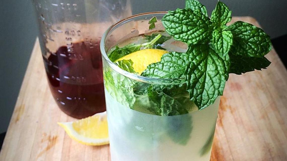 G & ‘Tea’ Cooler made with tea-infused syrup