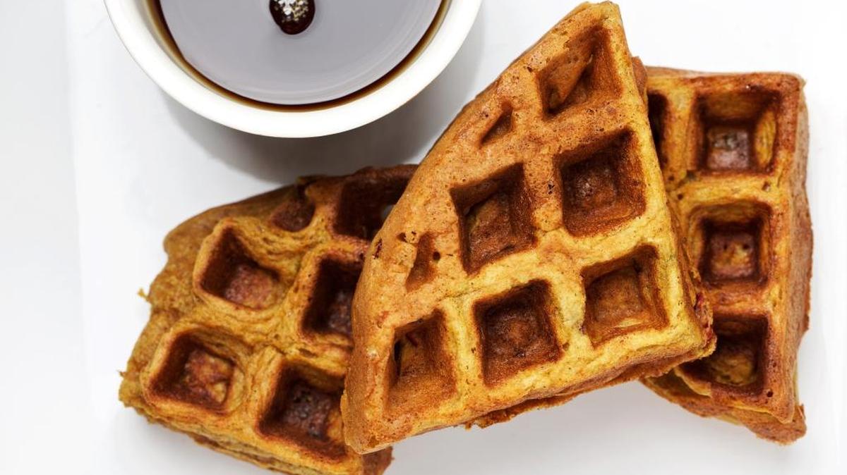 Pumpkin Cranberry Waffles