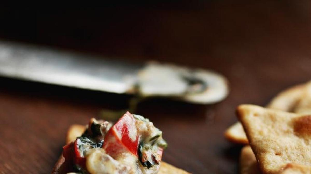 Sausage bean spinach dip