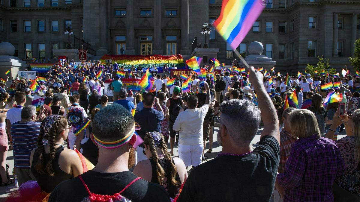 Rally for LGBTQ+ human rights during Boise Pride Fest the weekend of Sept. 10-12 in Downtown Boise.