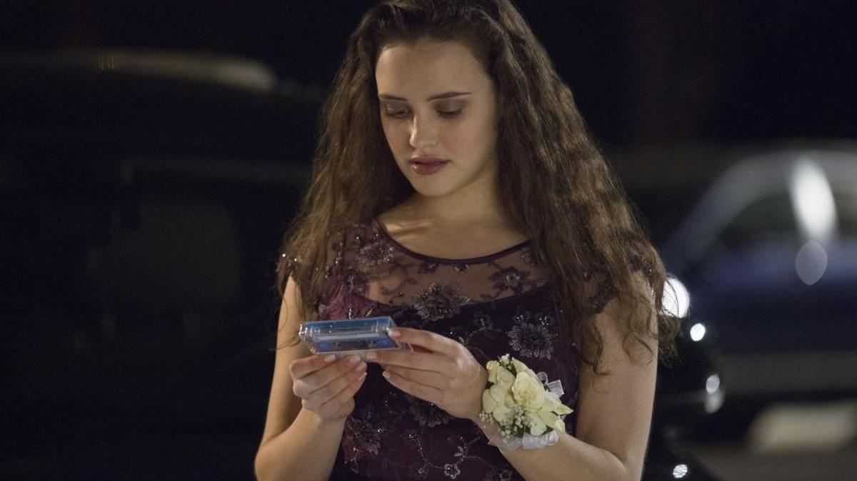 Katherine Langford portrays Hannah in Netflix’ “13 Reasons Why,” about a teenager who commits suicide.