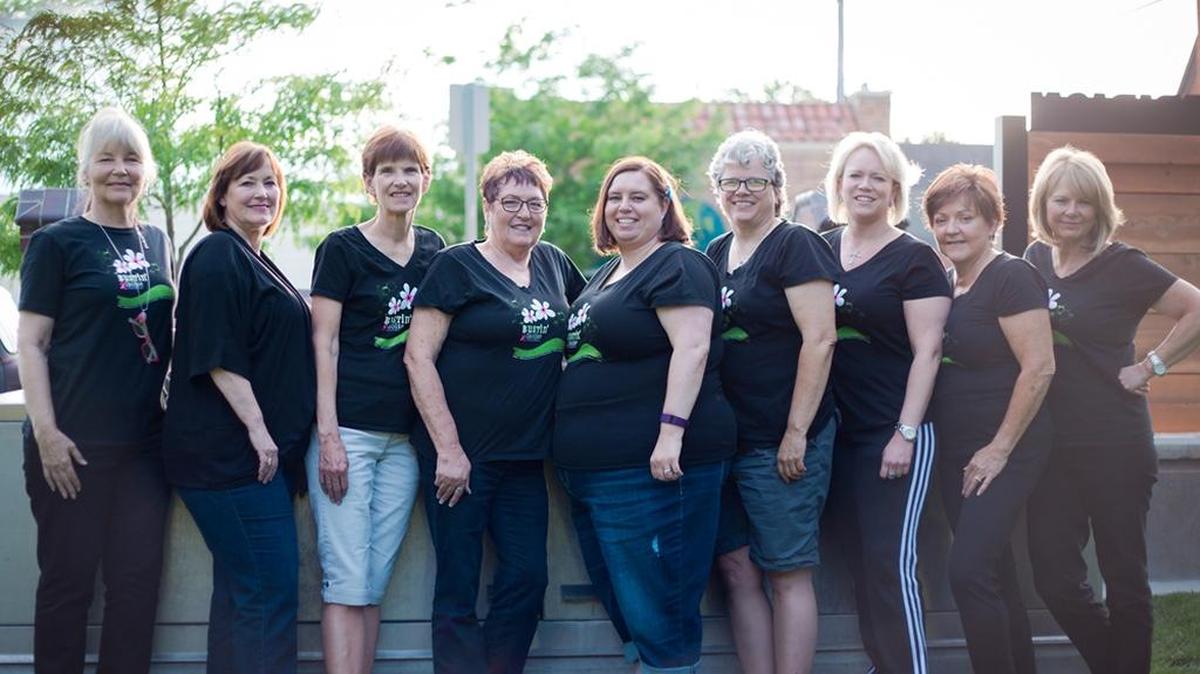 Many of the women who belong to Bustin’ Out Of Boise work at the Alaska Airlines call center in Boise.