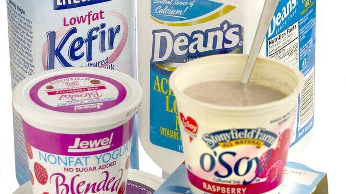 Products with probiotics in them won’t necessarily list that word on the main label. Look for products that specifically say somewhere on the packaging that they contain live cultures.
