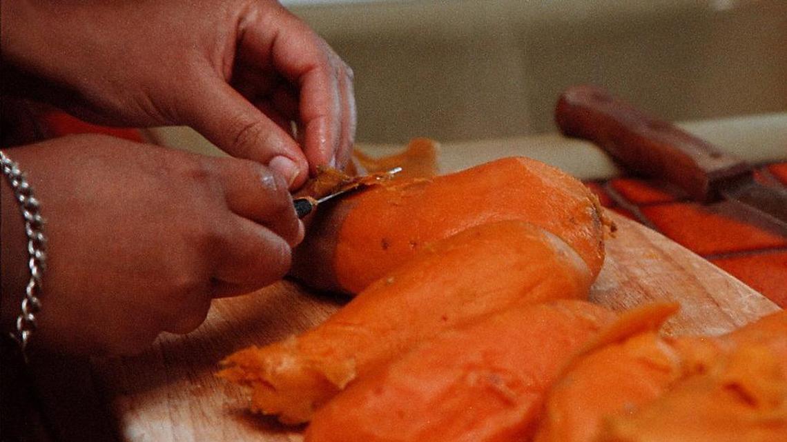 Sweet potatoes are super nutritious.  One medium sweet potato provides way over 100% of your daily vitamin A requirement.  