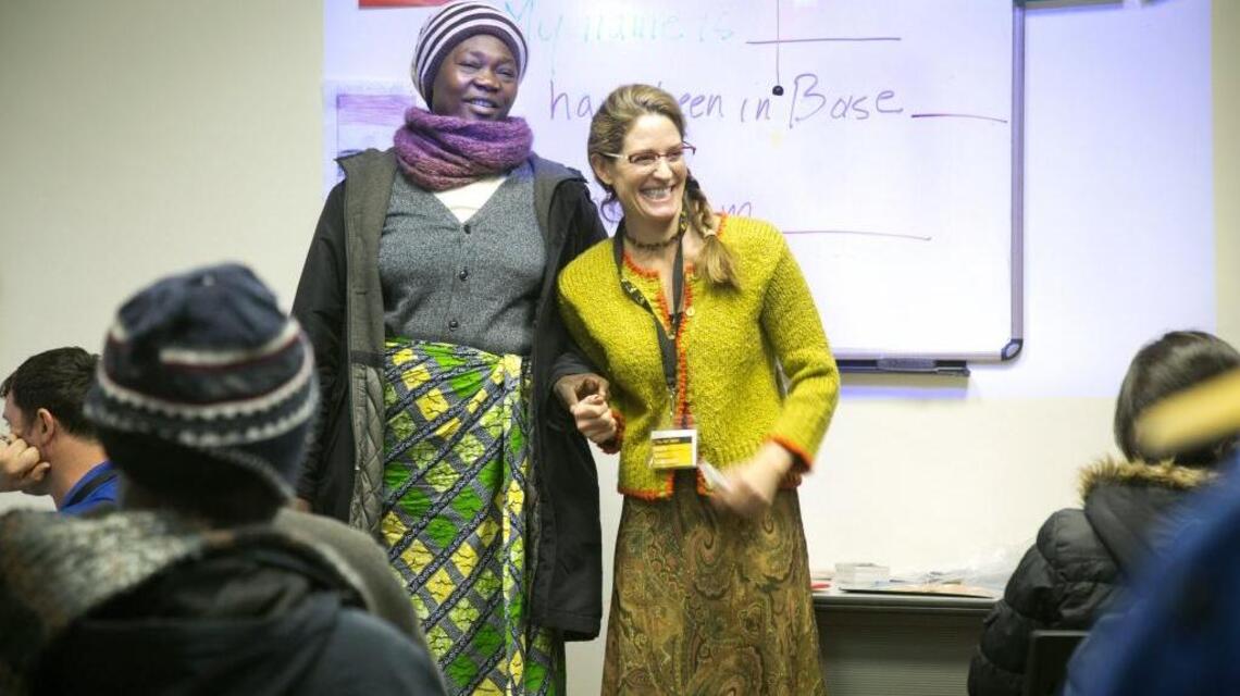 Boisean teaches refugees, here and abroad, the language of hope