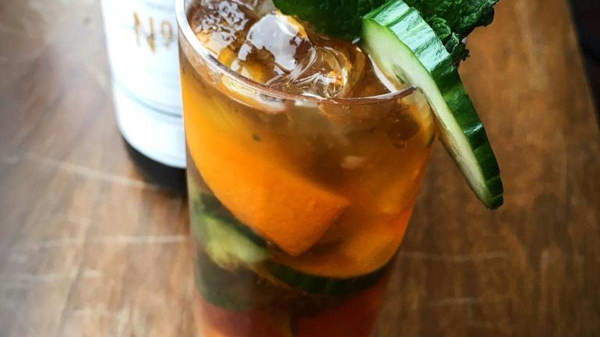 The famed Pimm’s Cup is the official drink of Wimbeldon and employs Pimm’s No. 1, a gin-based aperitif originally created and sold as a tonic in the 1840s.