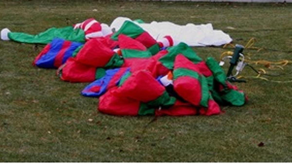 Deflated Santa Claus