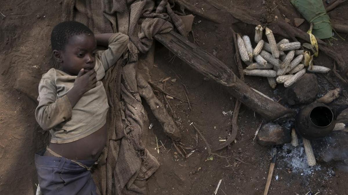 Much of central Africa is suffering from drought, which has caused a famine.