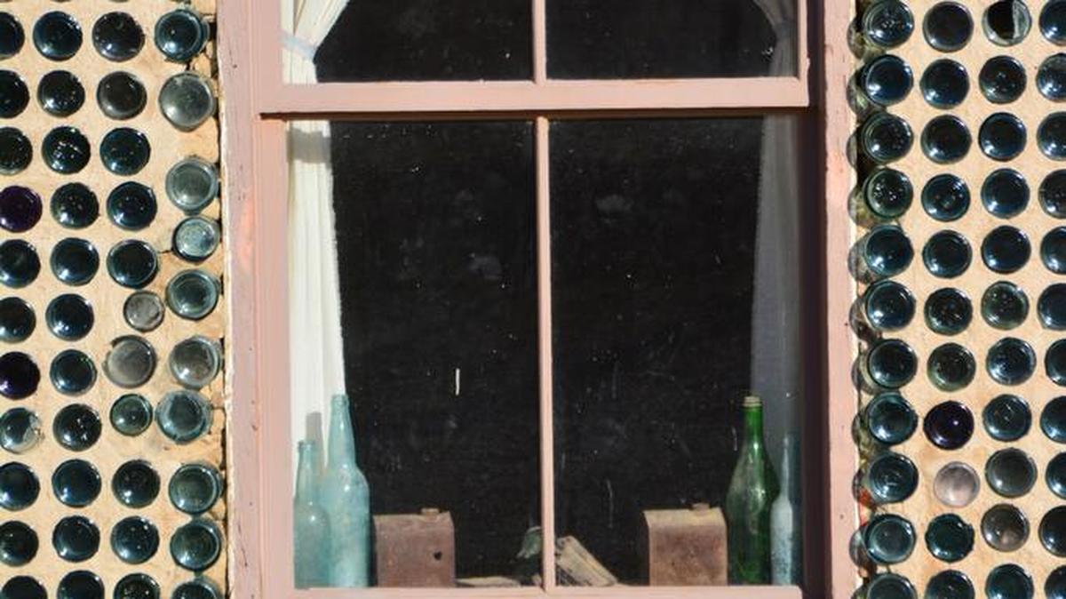 In Rhyolite, Nev., the Bottle House was built by miner Tom Kelly out of bottles — most of them beer bottles. It was restored by Paramount Pictures in January 1925 for a movie, “The Airmail.”
