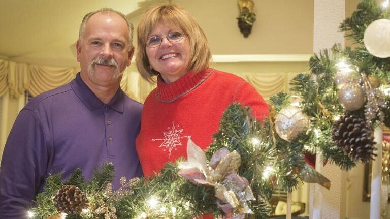 A house decorated for holiday magic