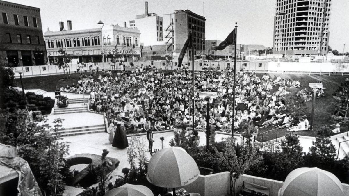 A group of actors created magic in Downtown Boise when they turned a restaurant patio into a stage for the first Idaho Shakespeare Festival production in 1977.