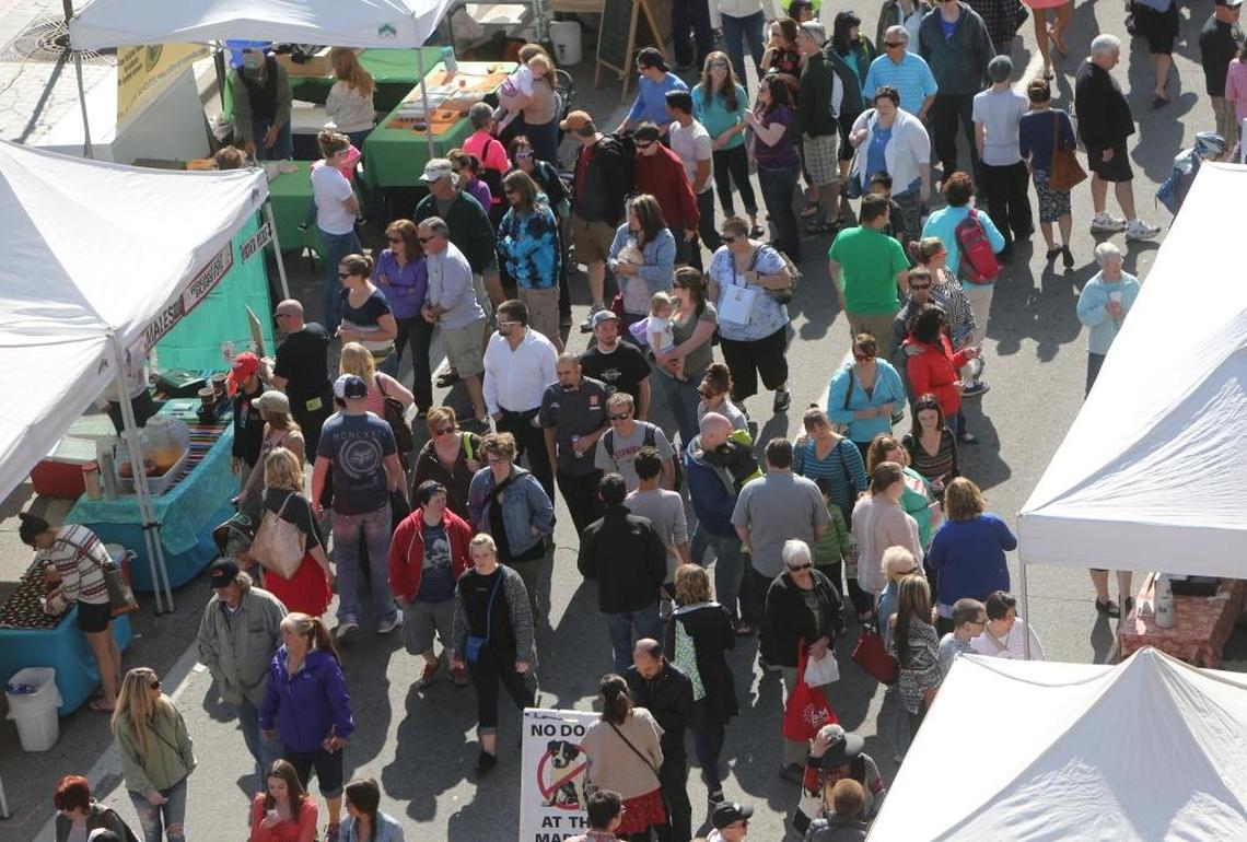 The Capital City Public Market traditionally has drawn throngs of shoppers to downtown Boise beginning in April. This year, because of the coronavirus pandemic, organizers are seeking an empty parking lot that could be enclosed with a fence to impose social distancing rules.