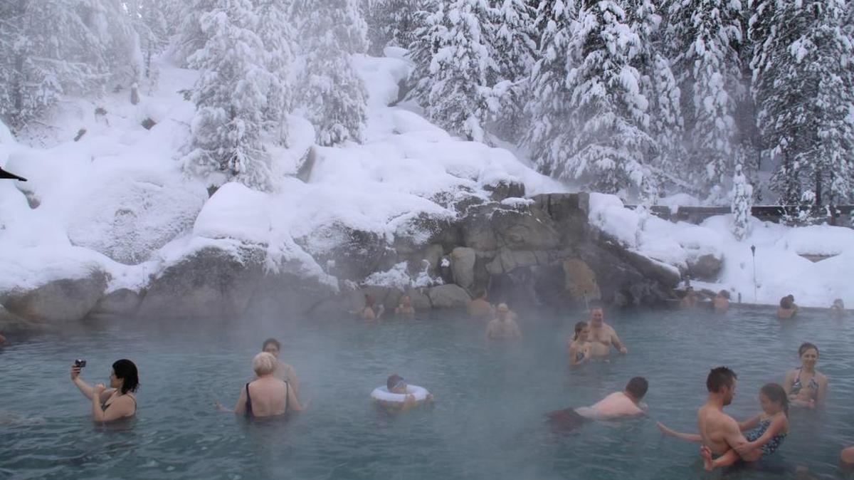 Idaho has one of the highest concentrations of hot springs in the U.S. Gold Fork Hot Springs near McCall, pictured here, was once a popular tourist destination. Geothermal scientists say the hot springs are an indicator of the state’s potential in the renewable energy source.