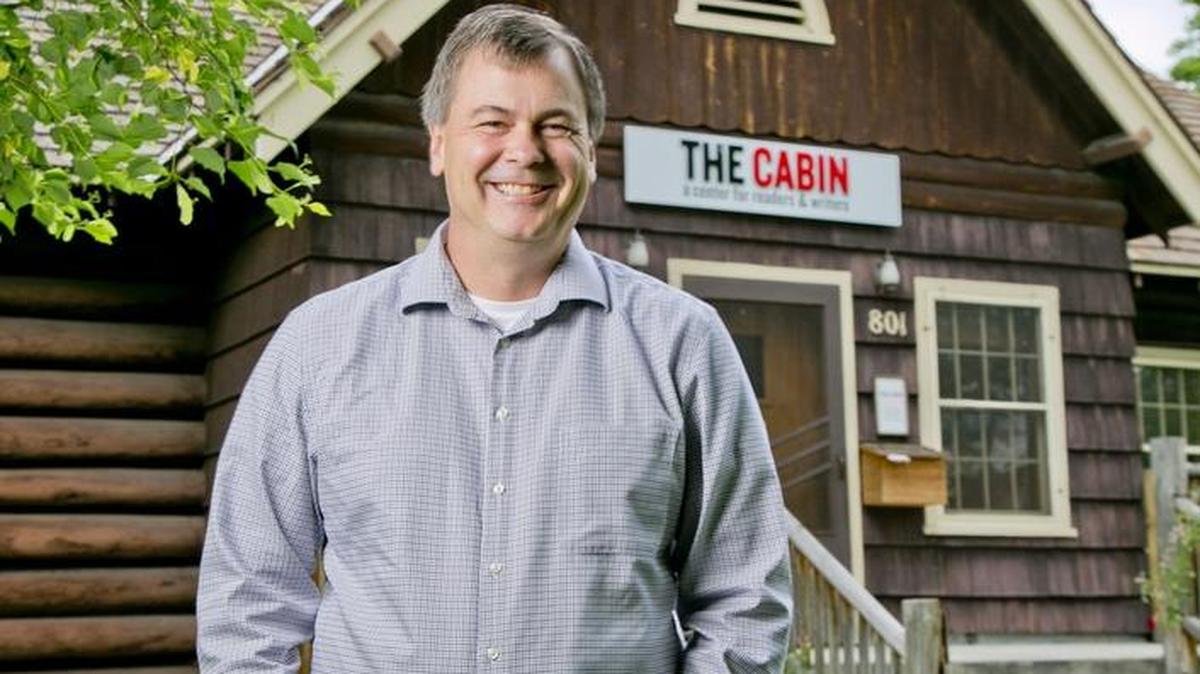 Kurt Zwolfer, executive director of The Cabin in Boise, has taken a winding path to his current position, traversing through birds of prey research as well as environmental and Idaho history education. Now at the helm of Idaho’s main literary organization, he is building interesting collaborations with other arts and culture organizations and deepening The Cabin’s existing programs.