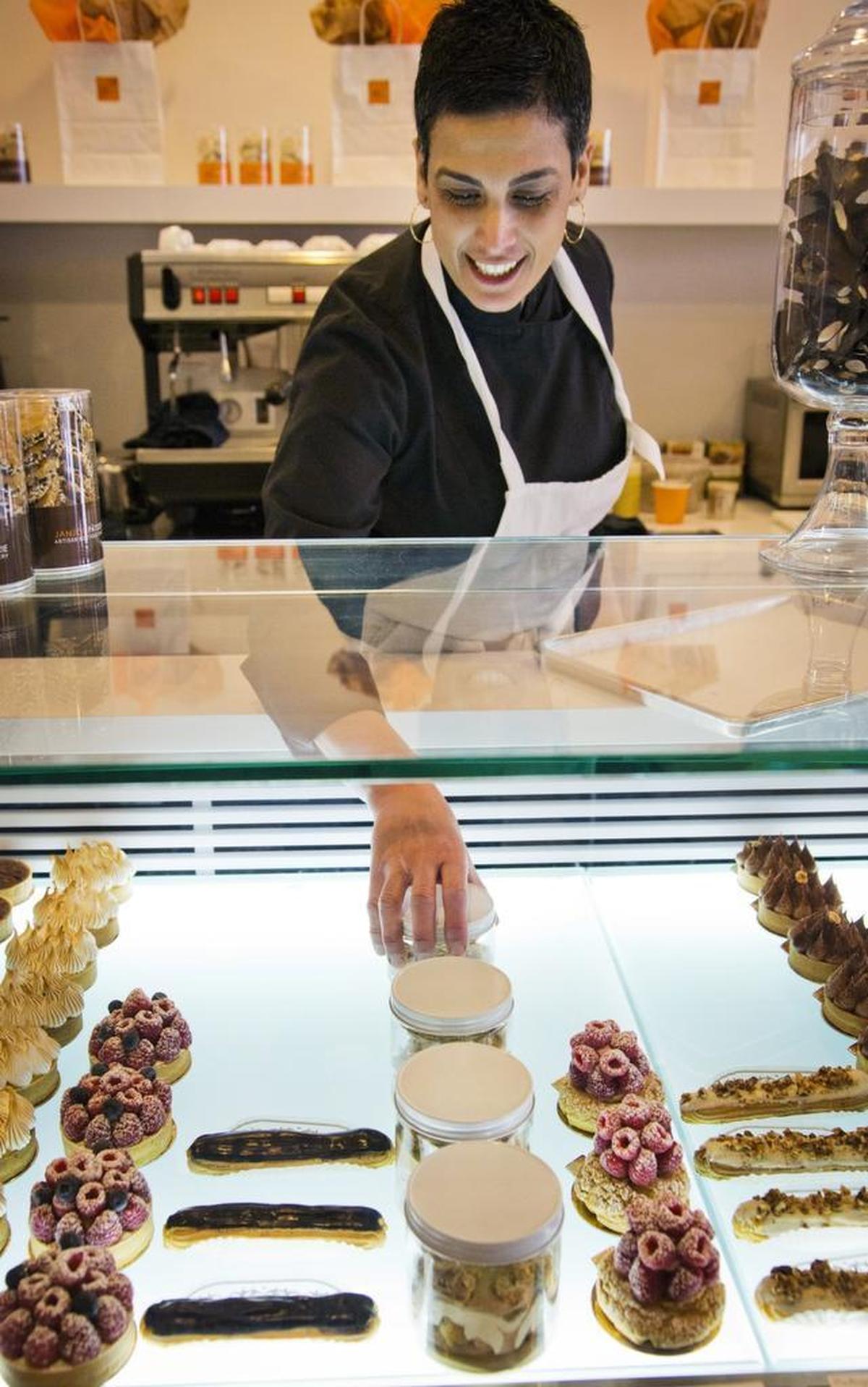 Every morning, Moshit Mizrachi-Gabbitas and her bakers fill the case at Janjou Patisserie. She opened the bakery in 2013, and it quickly became known as one of the best bakeries in the region.