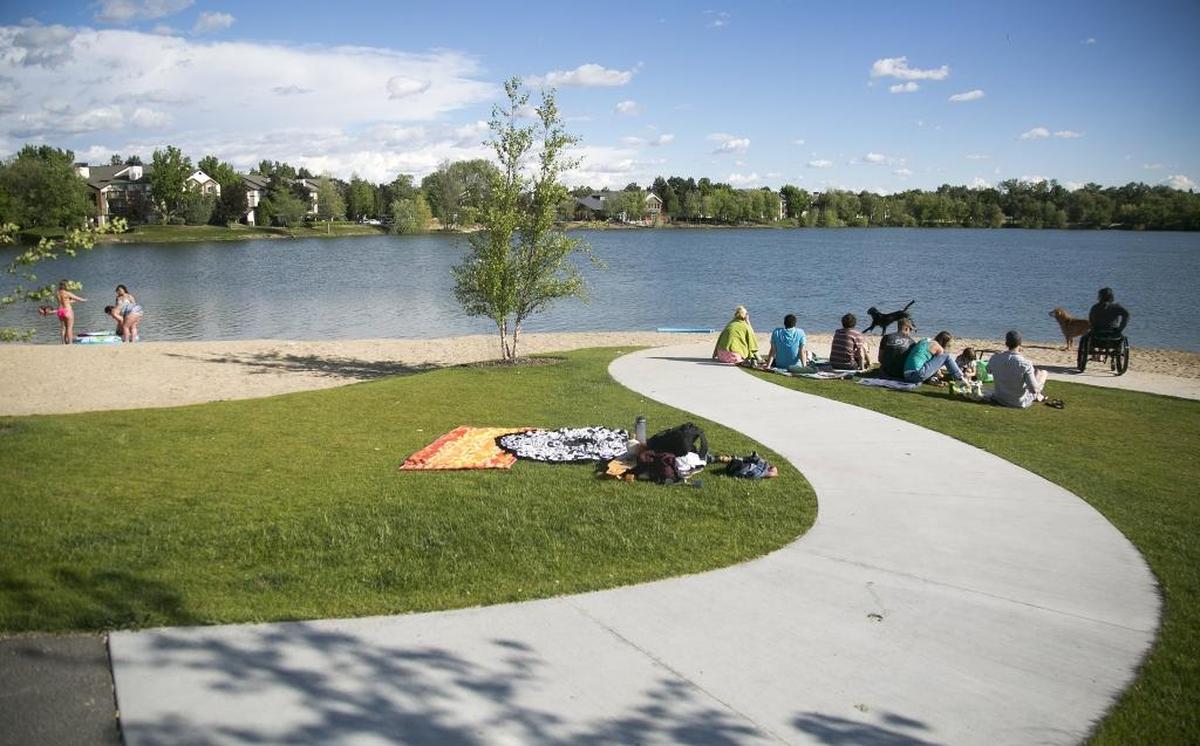 The beach front along Quinn’s Pond is one of the most popular aspects of the park.