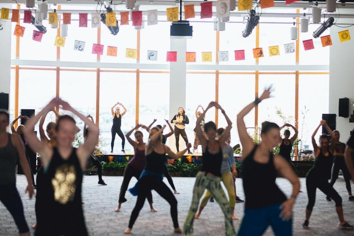 One of the most successful community collaborations happened in March as Yogafort, part of the Treefort Music Fest, took over the Pioneer Room.