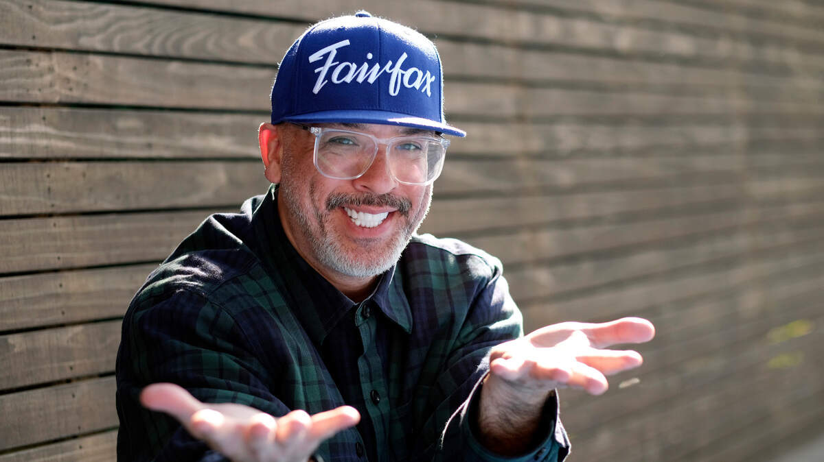 Comedian Jo Koy poses for a portrait in Los Angeles on March 2, 2021, to promote his book “Mixed Plate: Chronicles of an All-American Combo.”