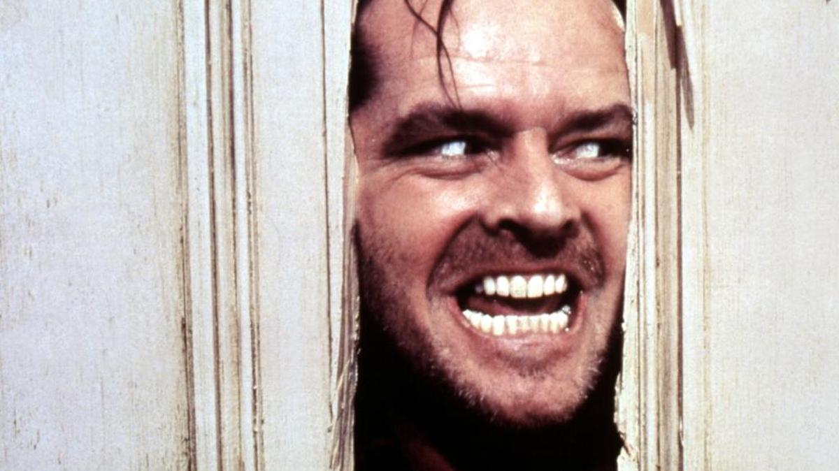 Jack Nicholson in “The Shining” — the story a man’s descent into madness while he and his family are snowbound in the dead of winter.