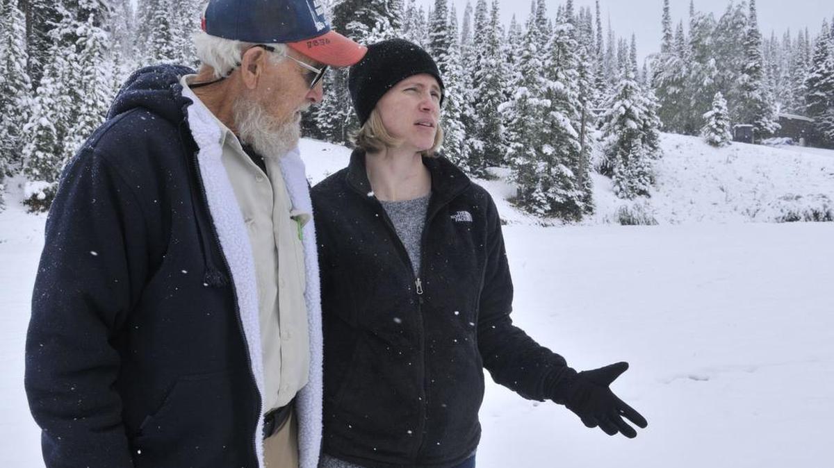Arlo Lloyd and Jenny Pryor went to Mount Harrison in Southeast Idaho last month to find the site of a 1945 crash of a military training flight that killed Jenny’s grandfather, Frank Pryor. Jenny, who previously served as a second lieutenant in the Civil Air Patrol, feels a strong connection to her grandfather who died in the crash and the Civil Air Patrol members who were the first to locate the downed plane.
