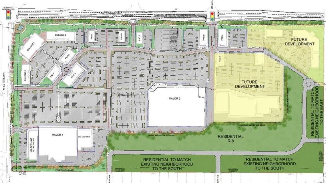Linder Village, a large commercial project in the planning phase in Meridian, could include two big-box stores in the first phase. A detailed plan for the project’s second phase doesn’t exist yet.