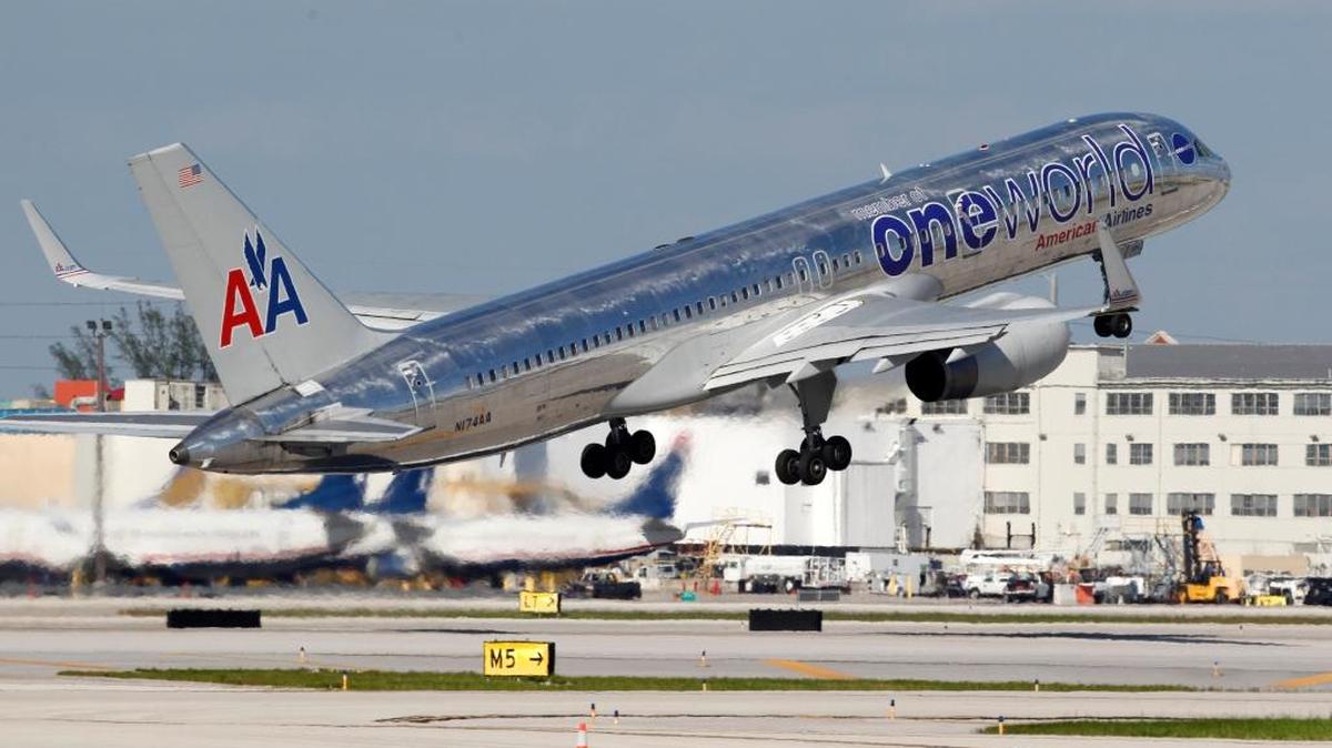 American Airlines will offer nonstop daily flights from Boise to Dallas starting in June. An American Boeing 747 takes off from Miami International Airport.