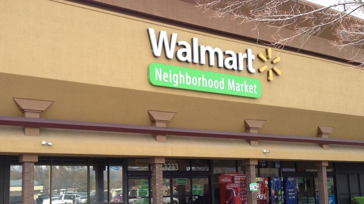 The Wal-Mart Neighborhood Market grocery store at Cole and Ustick roads in Boise.
