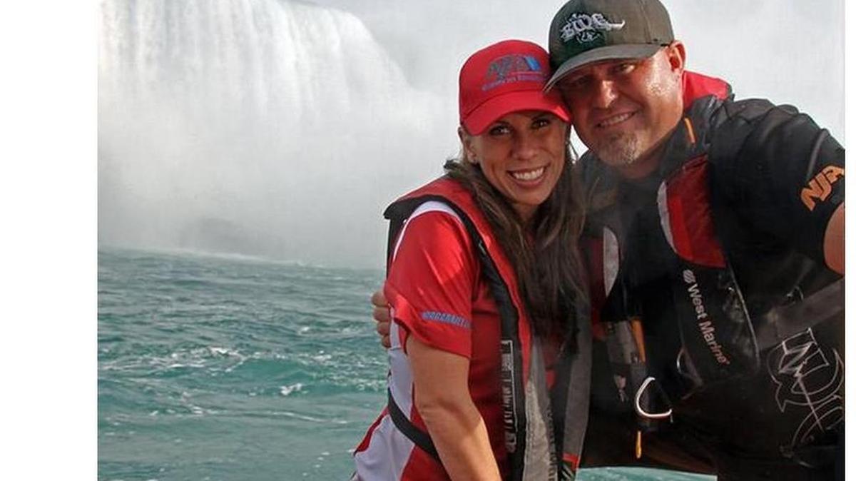 Christopher Bohnenkamp, the former Boise jet boat maker, with his wife, Rachel, at Niagara Falls. Christopher Bohnenkamp has agreed to plead guilty to federal charges of wire and bank fraud.