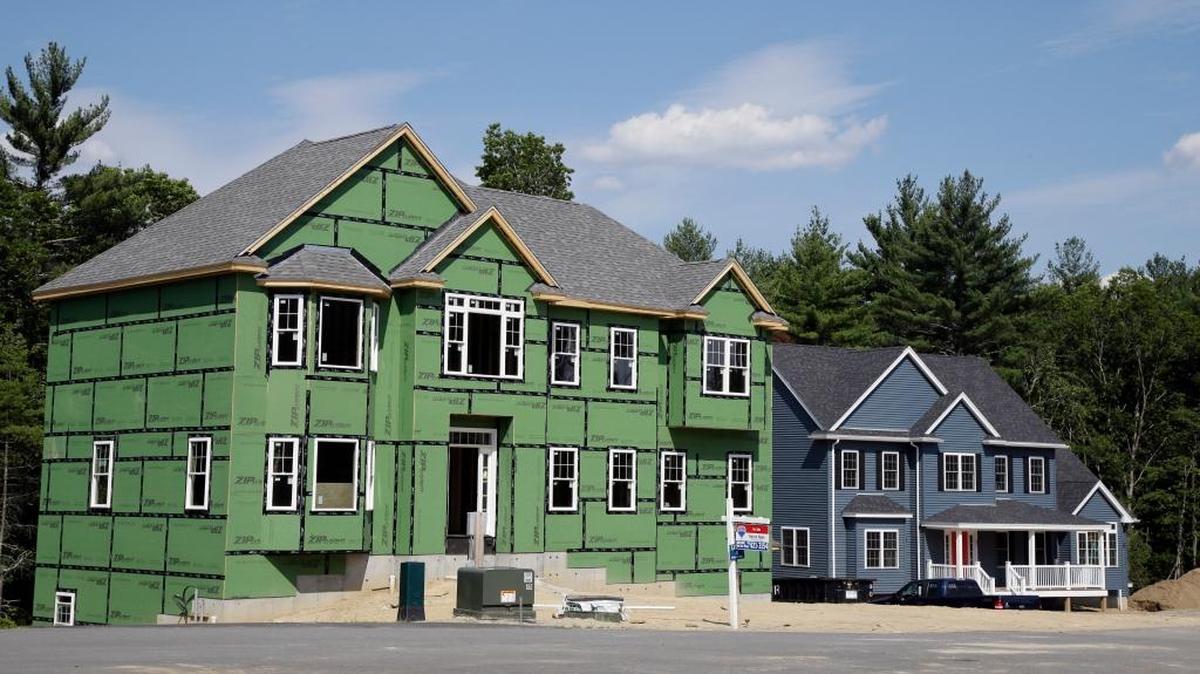 New housing construction in North Andover, Mass., in July 2017.