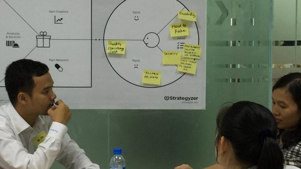 What businesses should they buy next? A discussion by employees of MK Smart Group, a Vietnamese smart-card producer led by Nguyen Trong Khang, one of more than 80 Vietnamese graduates of Boise State University’s MBA program.