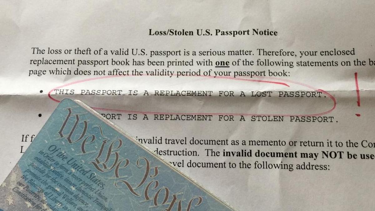 By quickly giving her a replacement passport, government employees made Nancy Napier happy.