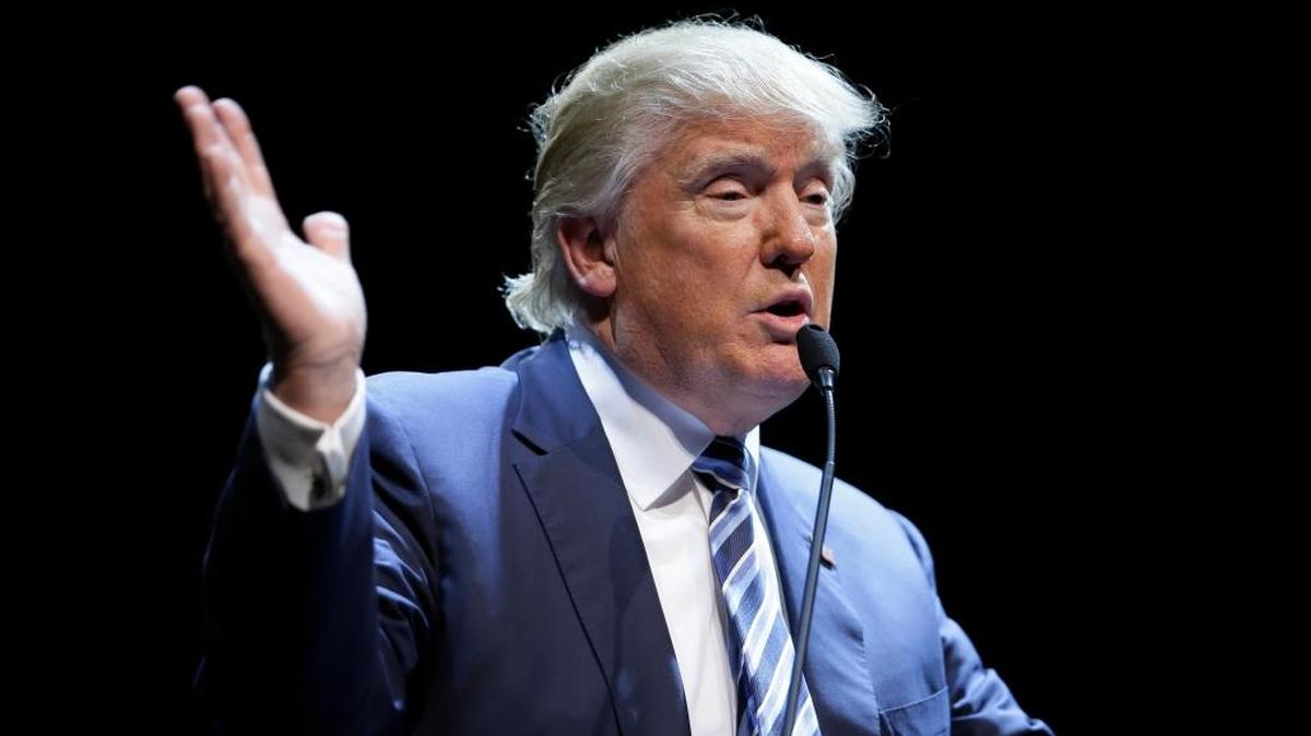 Republican presidential candidate Donald Trump says “we have incompetent people negotiating trade.”