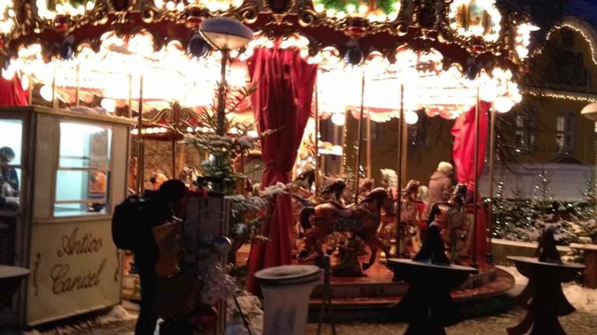 A Christmas market is in Aalborg, Denmark, where German is commonly spoken and Nancy Napier manages to communicate.