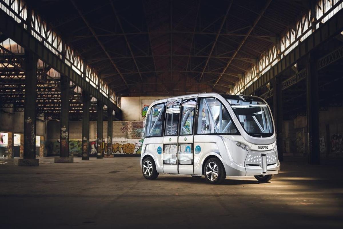 French company Navya has created an autonomous shuttle.