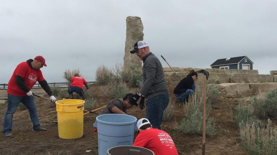 These workers get out of their offices and contribute to the community. How about you?