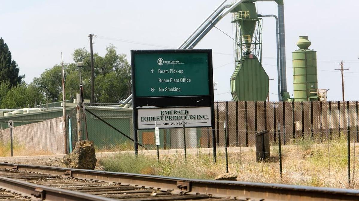 The sawmill in Emmett, shown in this 2013 photo, went bankrupt in 2013 after the equipment cobbled together didn’t work efficiently enough to produce high enough profits.