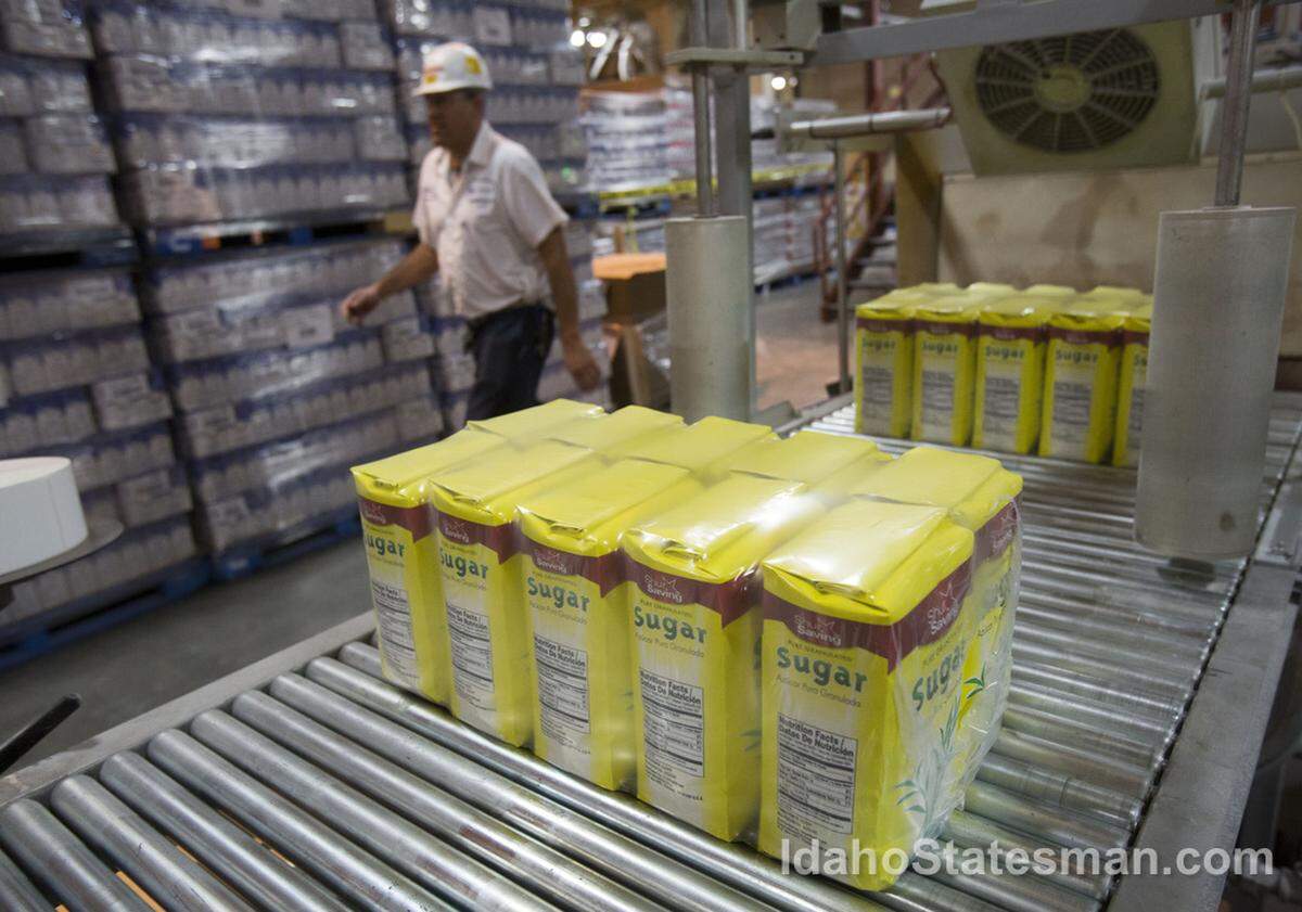 Amalgamated Sugar Co.’s Nampa plant takes sugar beets from Idaho farmers and converts it to packaged sugar for food businesses and consumers, and to other sugar-related products, including molasses.