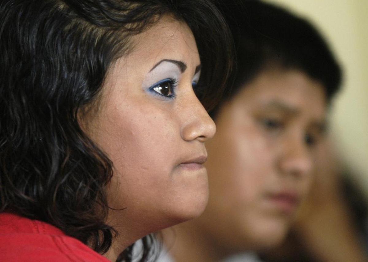 Maria Aguirre and her brother Miguel Ramirez, 14, were among 29 farmworkers poisoned by pesticides in 2005 while working in an onion field near Caldwell.