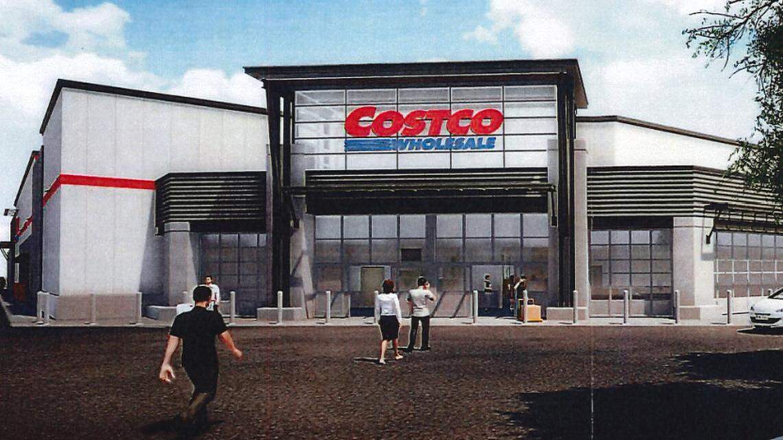 Costco Wholesale proposed this sculpted look with a cool gray stucco finish for its planned Meridian store. Neighbors objected, saying it doesn’t fit in with the look of the neighborhood. Company representatives said they will present additional concepts at a neighborhood meeting.