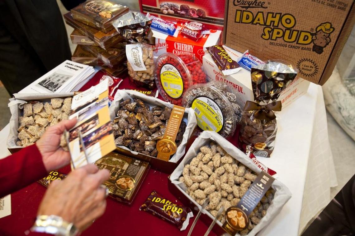 The Idaho Candy Company table at the Buy Idaho trade show in 2011. 