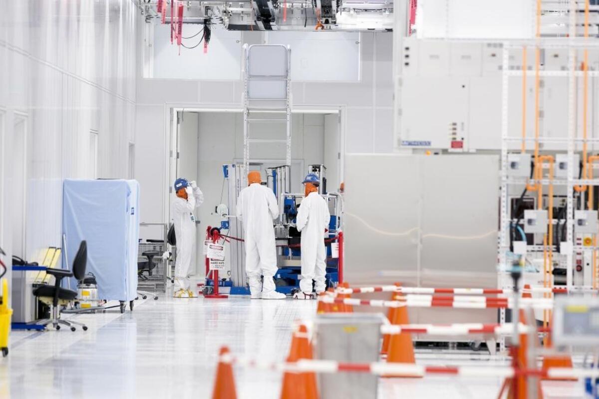 Most of Micron Technology Inc.’s research and development work on memory is done in Boise. This is a clean room at Micron's expanded R&D fabrication unit, or fab, that opened last summer.