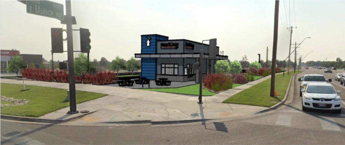 Dutch Bros hopes to build a new coffee shop with a drive-thru near the Eagle Crossing shopping center. 