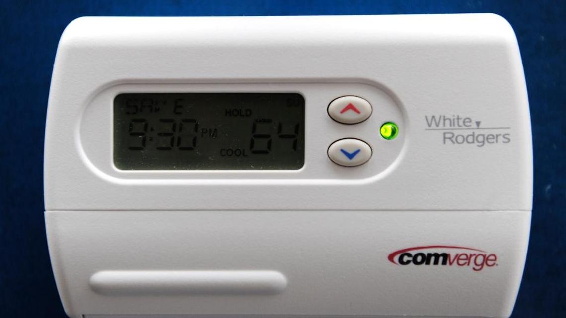 A thermostat with smart technology is part of the “smart grid” that helps make the electric power industry more efficient but potentially vulnerable to cyberattacks.