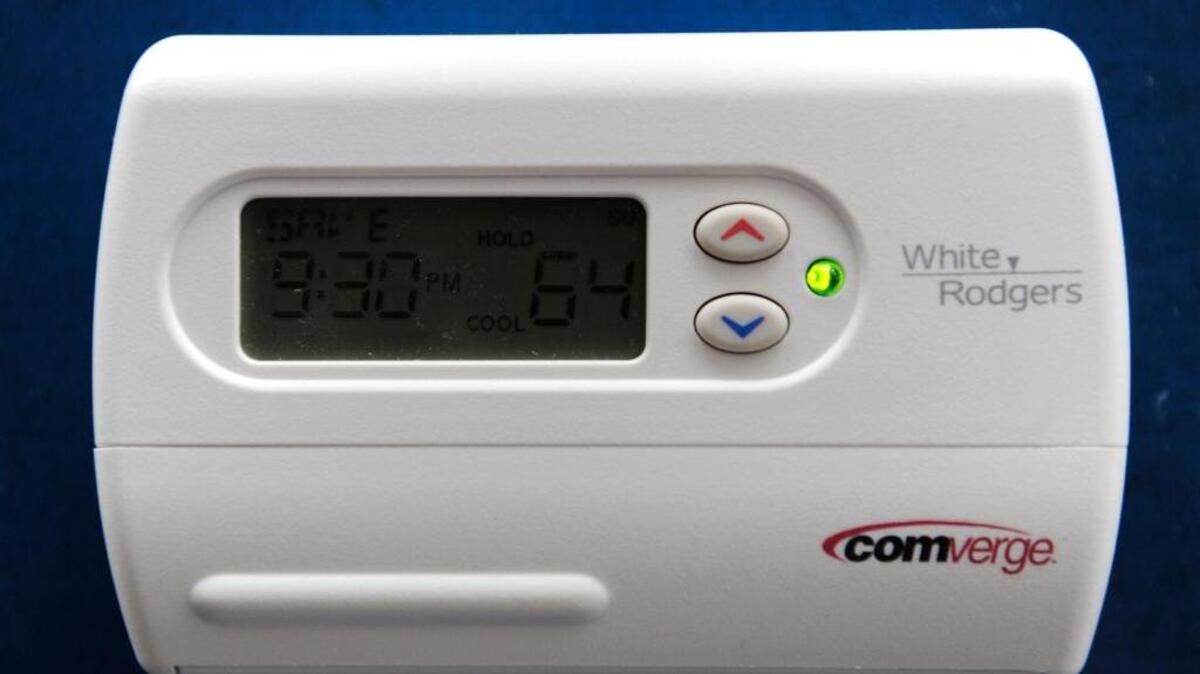 A thermostat with smart technology is part of the “smart grid” that helps make the electric power industry more efficient but potentially vulnerable to cyberattacks.