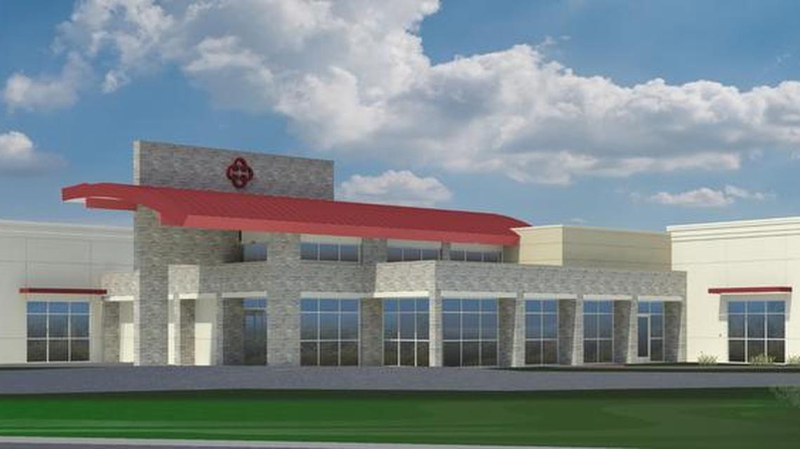 Saint Alphonsus Health System is breaking ground on a new Garrity clinic that will look like this rendering.