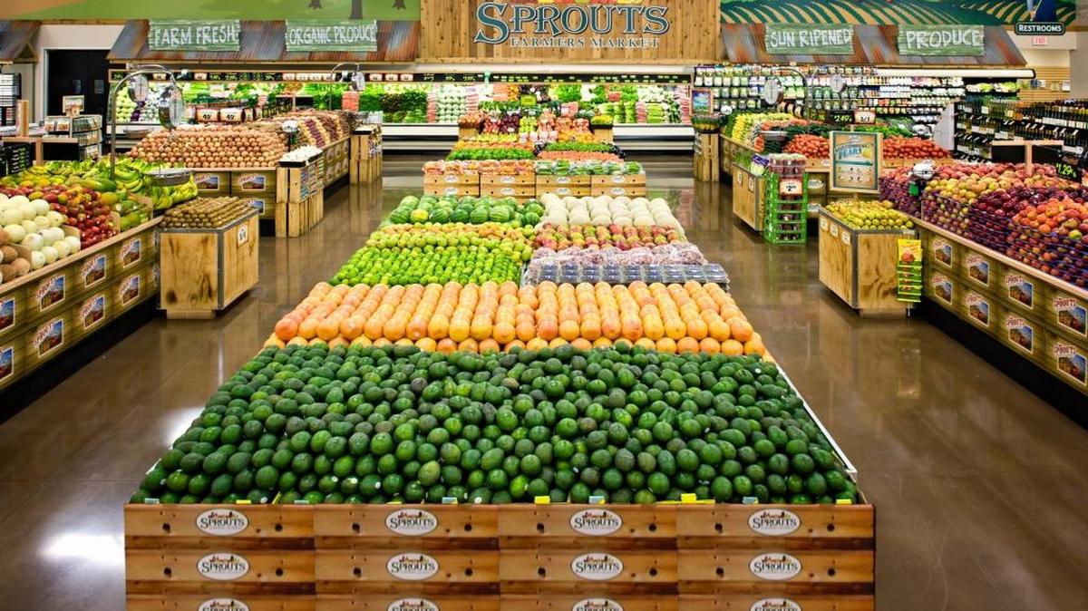 A Sprouts produce department.