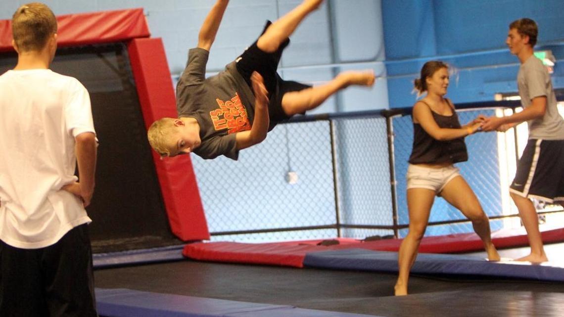 Ryan Dobi does a flip at JumpTime in Boise in this 2013 Statesman file photo. JumpTime, an indoor trampoline park, also has locations in Meridian and Twin Falls.