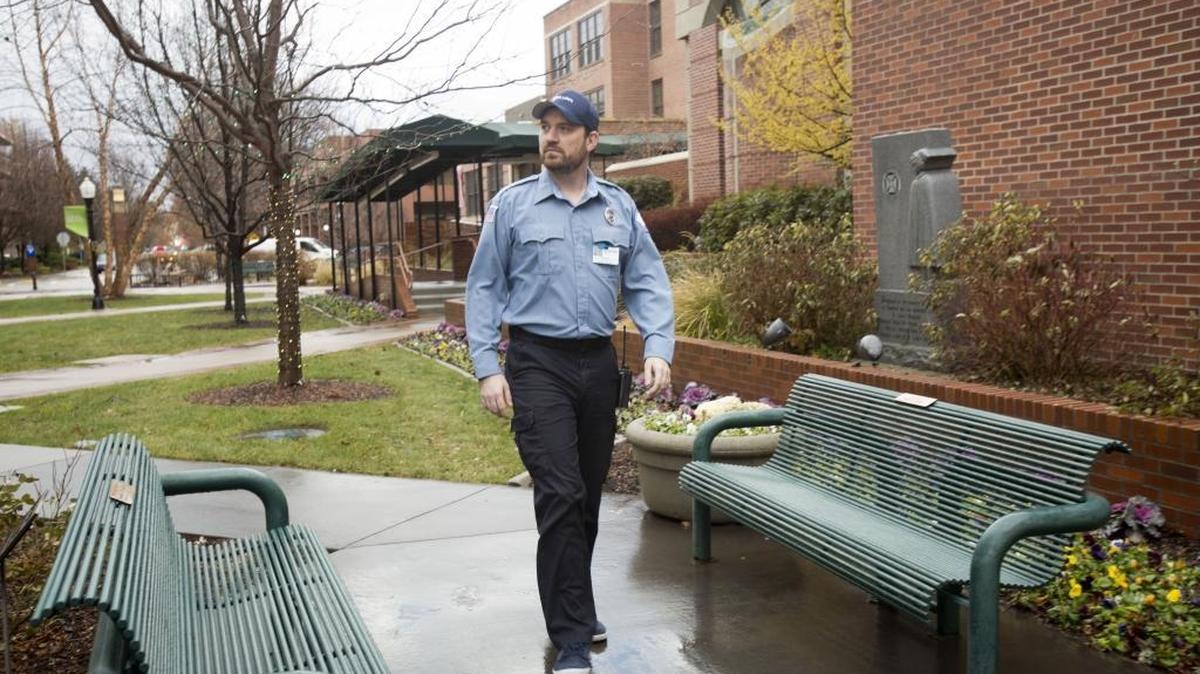 Stephan Scharf has worked almost every Christmas in his eight years as a security officer at St. Luke’s Regional Medical Center. “So others on my team can be with family,” he said. Plus, “It’s one giant payback for all the time off they’ve given me to complete college.” He graduated Dec. 19 from Boise State University.