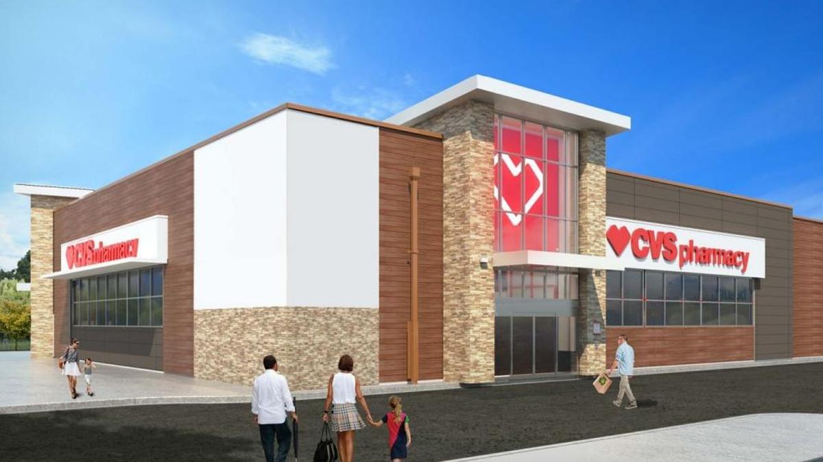 A rendering of the proposed CVS Pharmacy on State and 17th streets in Boise.