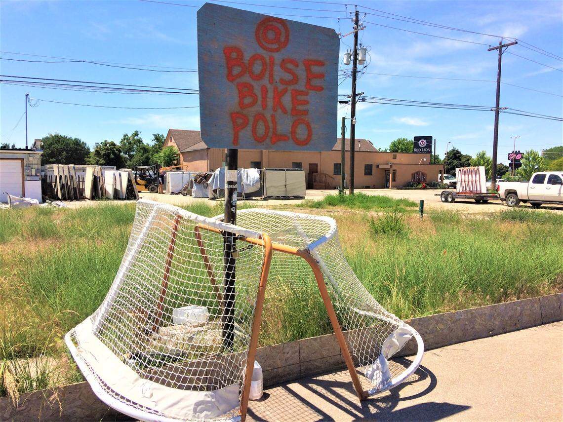 A group called Boise Bike Polo has played bike polo — street hockey on bikes, played with a mallet and ball — on this portion of vacant land now planned for affordable housing at 1715 W. Idaho St., just west of downtown Boise.